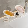 360 Degree Rotating Soap Holder Modern Design Efficient Drainage Soap Container for Bathroom Countertop Organization