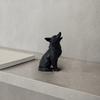 Wolf Howling Statue, 3D Printed Mini Animal Figurine, Standing Sitting Wolf Decor for Desk Shelf, Gift for Wolf Lovers