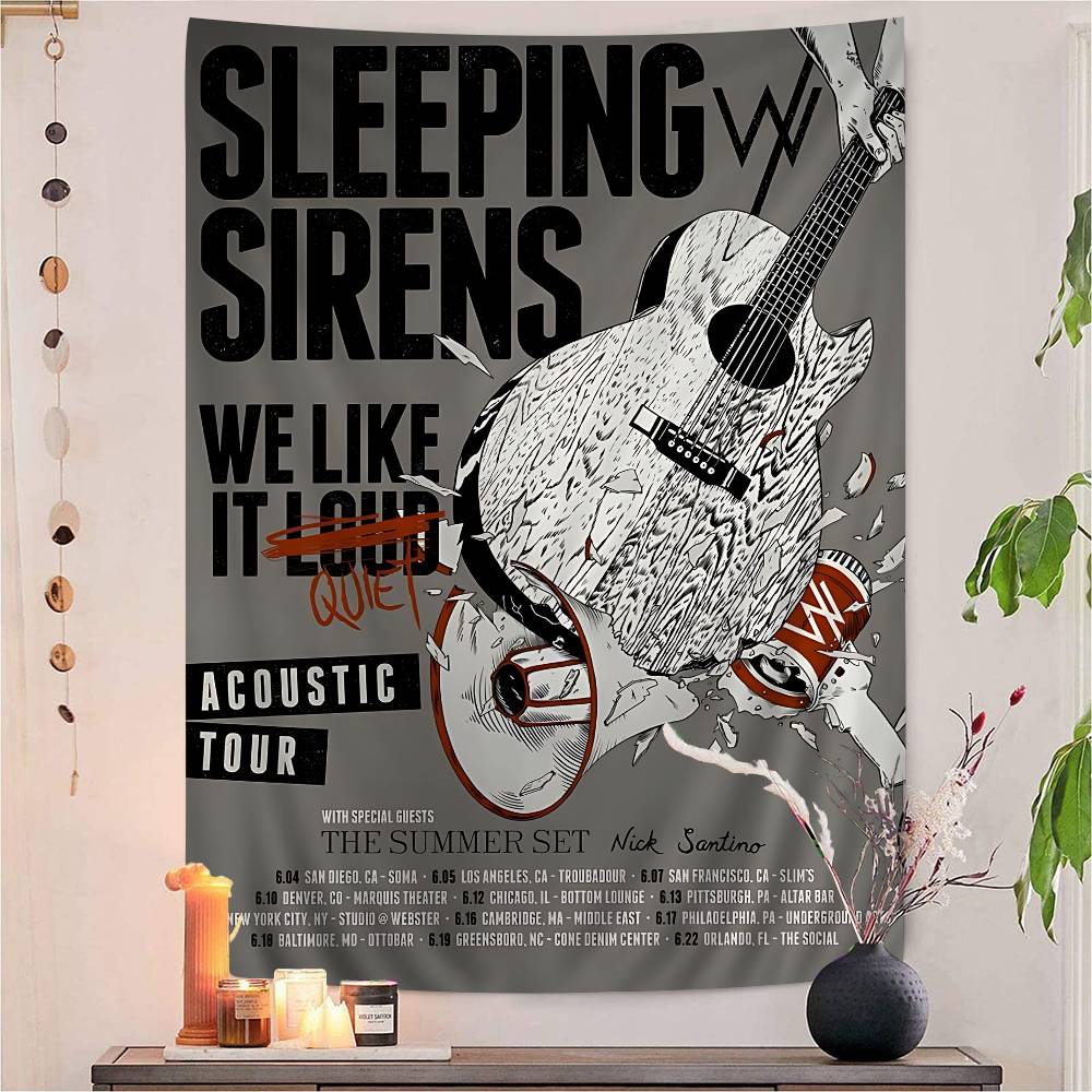

Группа SSleeping With Sirens Подвесной Богемный Гобелен Богемные Настенные Гобелены Мандала Дешевый Хиппи Настенный Подвес 74x94cm(29x37in)