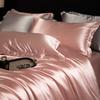 Set Copripiumino Matrimoniale 100% Seta di Gelso con Federe Set Comodi per Letto Lenzuolo in Lino Set Copriletto Setosi