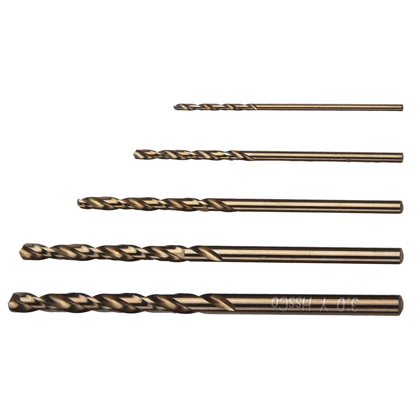 

1-3mm Cobalt Drill Bit 5pcs Per Set Gold High Quality