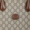 Gucci Monogramm Logo Ineinandergreifendes Doppel-G Große Kapazität Leinwand und Leder Tragetasche Unisex Tragetaschen Ebenholzbraun 674148-92THG-8563