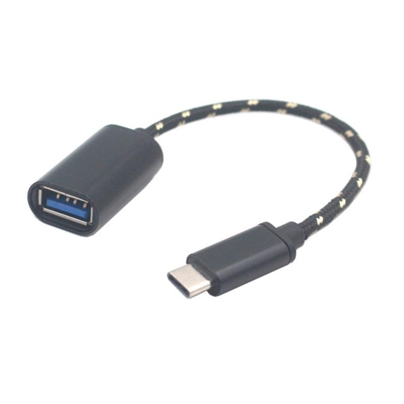 

TypeC to USB2.0 OTG Adapters Portable USB Cable Convenient USB Cable Nylon USB Data Transfer Cable for Multiple Devices 1