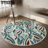 Neuer chinesischer Stil runder Teppich Zuhause Schlafzimmer Wohnzimmer Sofa Couchtisch Teppich Schlafzimmer Bodenmatte