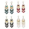 Boho Ethnic Dangle Earring Metal Ear Studs Vintage Drop Pendant Earrings  Jewelry