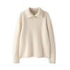 Women's High-Neck Knitted Pullover Wool Sweater - Long-Sleeved, Warm Autumn/Winter Top