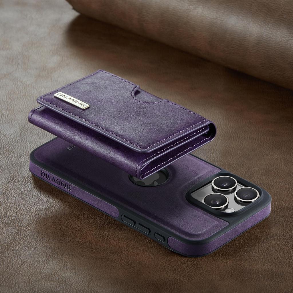 Luxury Detachable Magnetic Leather Phone Wallet Case Stand For iPhone 17 Air 16 15 Plus 13 12 Pro Max Samsung S26 S25 S24 Ultra Google Card Slot Cover
