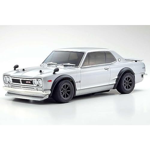 Kyosho 1/10 EP 4WD Fazer Mk2 FZ02 Nissan Skyline 2000GT-R (KPGC10) Tunet versjon Silver Electric Radio Control 34425T1C