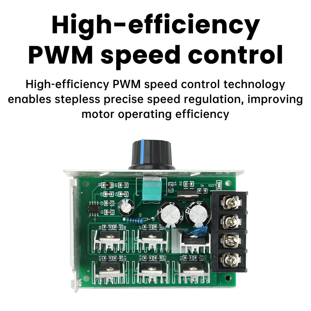 DC 9-55V DC Motor Speed Regulator 9V 12V 24V 36V 48V High Power Drive Module PWM Motor Speed Controller 40A Current Regulator