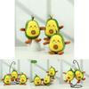 Charming Four-inch Avocado Stuffed Toy Keychain Ideal For Kids Backpack Accessories