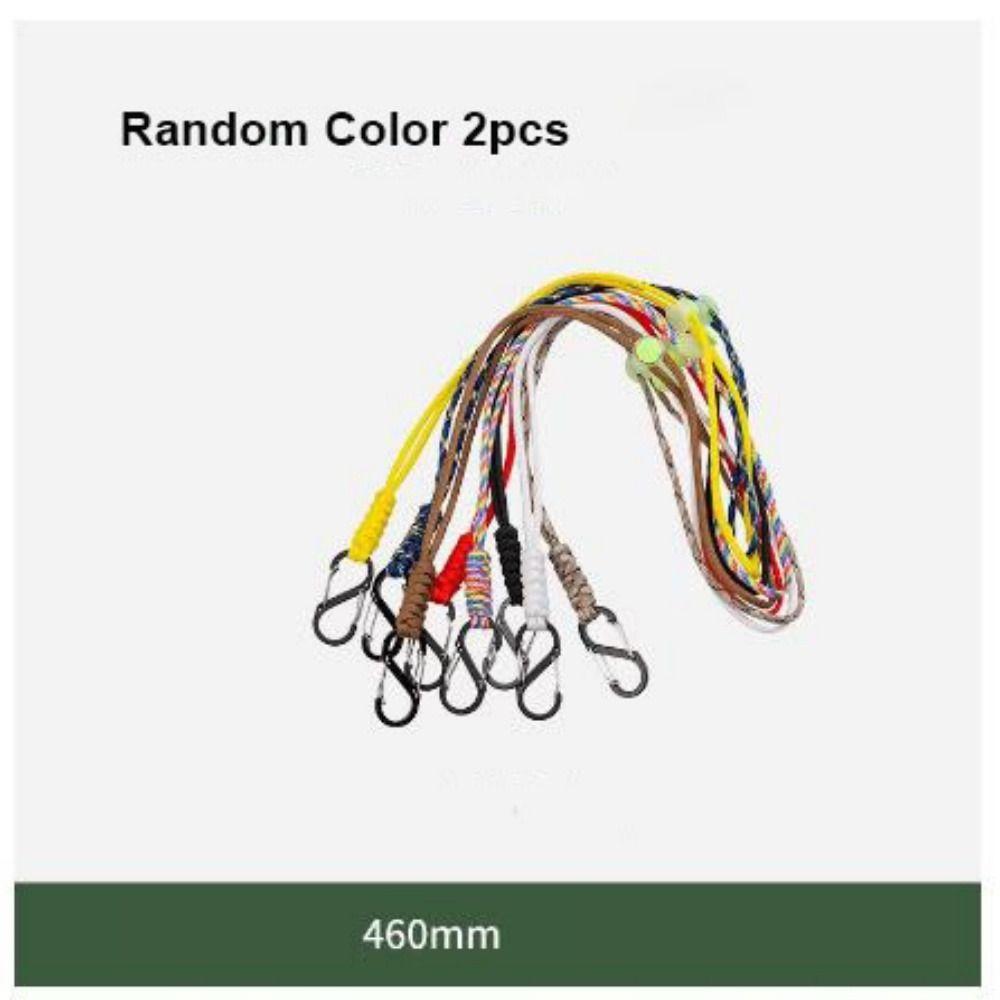 2pcs Multifunction Umbrella Rope Hook 7-Core Key Ring Carabiners Outdoor Camping Sports Accessories