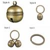 Collar Key Rings Bell Pendant DIY For Christmas Tree Jingling Bells Cat Bell Pet Pendant Key Ring