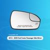 Passenger Side Mirror Replacement For Ford Fusion 2013 2014 2015 2016 2017 2018  , Right Side Exterior Mirror Glass, Heated, Chrome Convex Mirror
