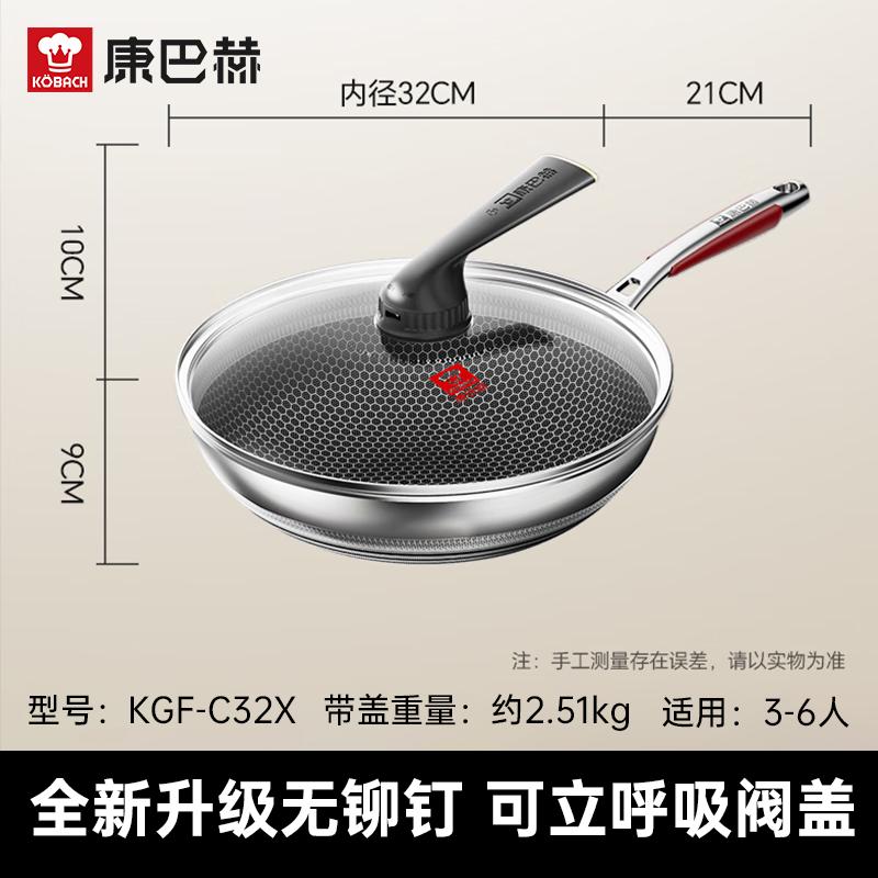 KOBACH 316L Stainless Steel Non-Stick Wok