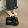 Thick-soled cool slippers women's summer outer wear 2025 new models with skirts to increase the sense of fashion muffin shoes casual one-word drag