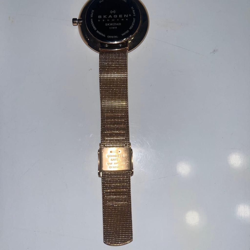 Used SKAGEN Watch Rose Gold No Battery