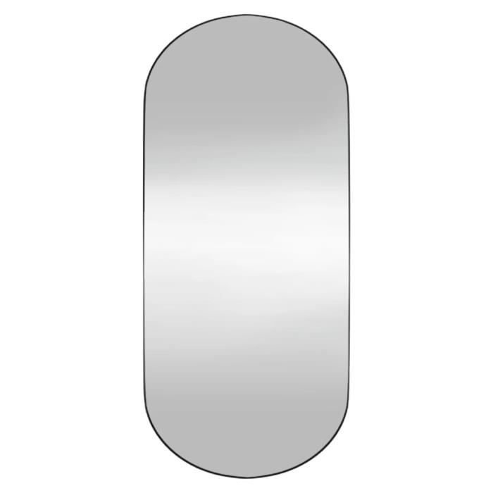 VidaXL Miroir mural 25x60 cm Verre Ovale 350454