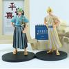 **18cm One Pie Anime Figure Pirate Warriors Monkey D Luffy Roronoa Zoro Sanji Usopp Action Figures Collectible Model Toys