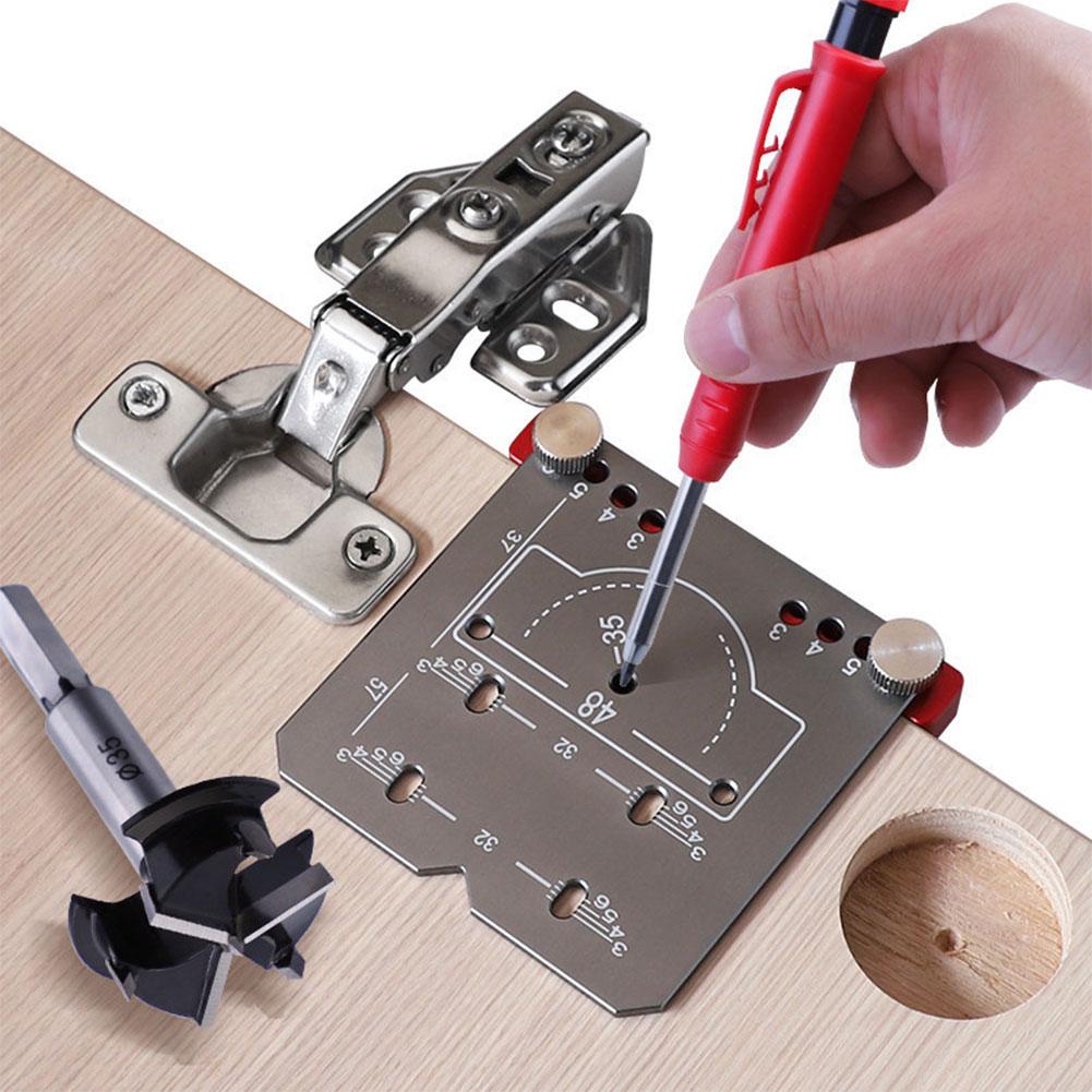 35mm Hinge Locator and Limit Frame Cabinet Hardware Jig Marking Template Essential for Installing Cabinet and Door Hinges