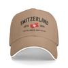 New Switzerland Flag Baseball Cap  yk Cool Trucker Hat Summer Unisex Women Kpop Rock Baseball Caps