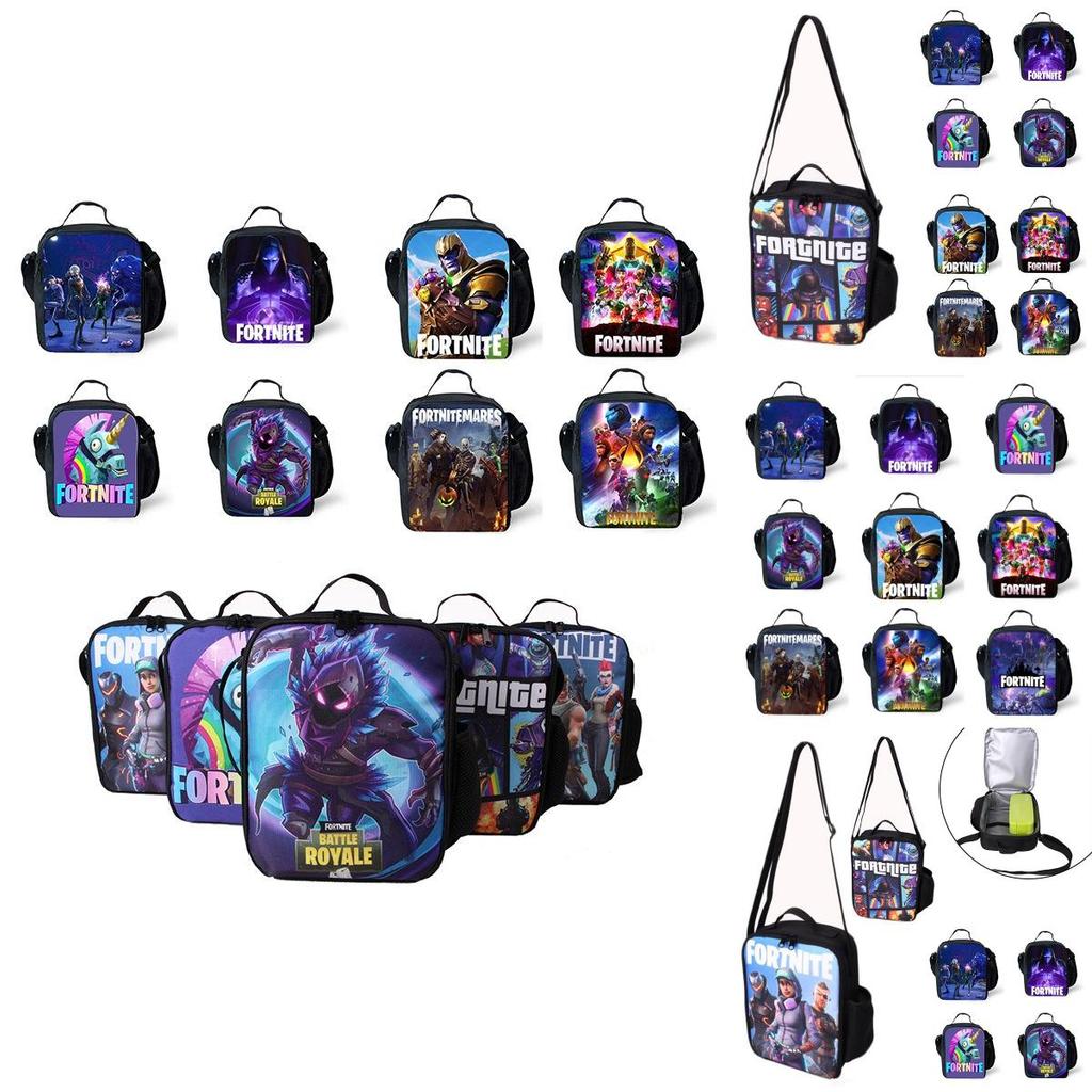 Fortnite Battle Royale Große Kapazität Isolierte Schultasche Für Kinder Langlebige Und Vielseitige Tasche Oder Umhängetasche Für Essen Bento Und Snacks