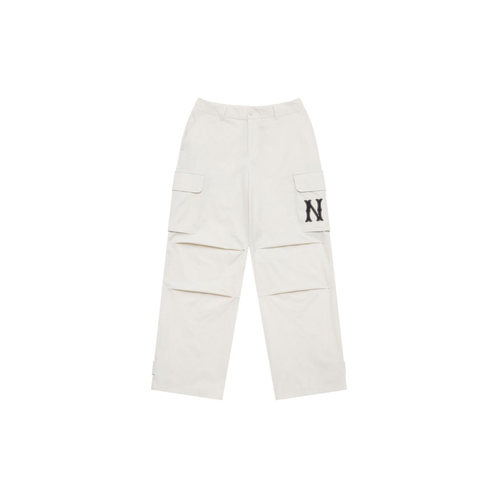 New MLB New York Yankees Cargo Pants Women's Cream White 3FWPB0151-50CRM