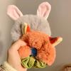 Cartoon Rabbit Fox Ears Plush Scrunchie Hair Band Woman Cute Animal Headdress Hair Rope for Girls Hair Accessoriess