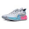 Li Ning Youth Pioneer Ling Premium 3.0 Sports Shock Absorbing Wear Resistant Low Top Basketball Shoes Kids basketball shoes Gray Pink YKBT024-1