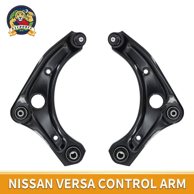 Svenubee Pair of Front Lower Control Arms Suspension LH & RH 2Pcs Kits for Nissan Versa Micra 2012 2013 2014 2015 2016 - 2019