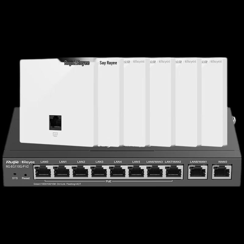 Ruijie WiFi 6 Whole Home AP System with Gigabit Router (CN version)
