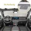 Front Windshield Sun Shade for Jeep Wrangler JL 4xe Gladiator JT 2024-2026 Sun Visor UV Blocker Cover Interior Accessories