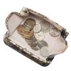 HENLY COAT Anaconda Diamantina Bifold Wallet with Cowhide Coin Feng Shui Gift Boxed Women's Italian-Made Leather, Box-Shaped Purse, Design,
