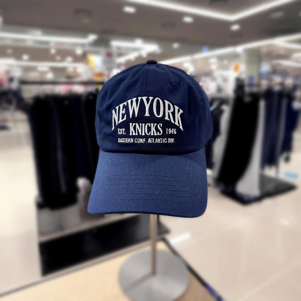 [NBA] Unisex NYK Wording Graphic Overcap Soft Ball Cap Hat N255AP242P