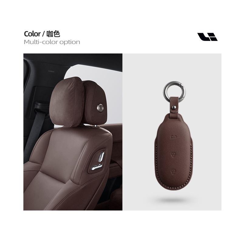 

For LEADING IDEAL LiXiang L9 L8 L7 Car Key Case Smart Remote Keychain leather Cover Shell Interior Protectors