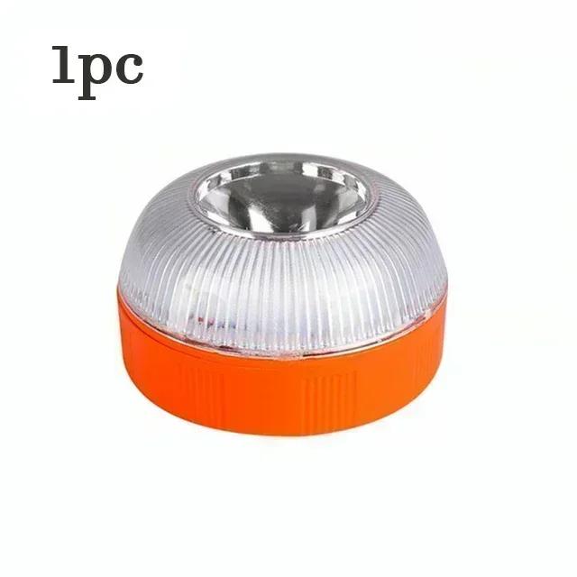 Newest Portable Emergency Light Car Emergency Beacon Light Orange/Blue/Red Magnetic Induction Strobe Light Waterproof Flashlight
