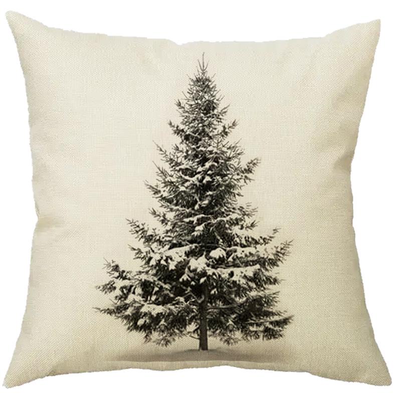 

Наволочка с рождественским принтом из льна для дома, дивана, автомобиля и офиса 45cm x 45cm