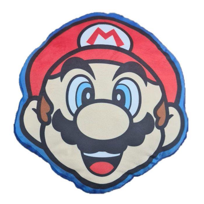 Coussin 3D - Nintendo - Super Mario Bros - Design En Relief - Couleurs Vives - Asymétrique