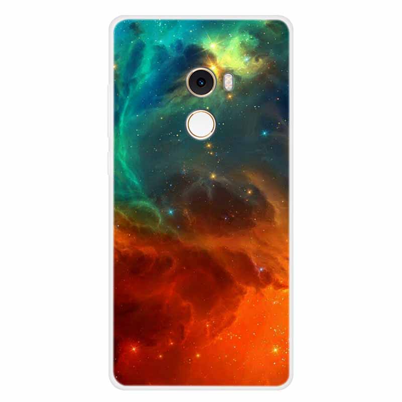 For Xiaomi Mix 2 Case Luxury Soft Silicone Back Cover Case For Xiaomi Mi Mix2 MDE5 Coque TPU Cartoon Bumper Funda Cute Shell