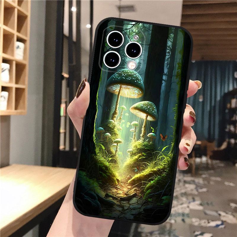 Forest Night Butterfly Tree Moon Phone Case For Iphone 15 14 Pro Max 13 12 11 Pro Max XSMax XR 12 13 Mini 14 Plus