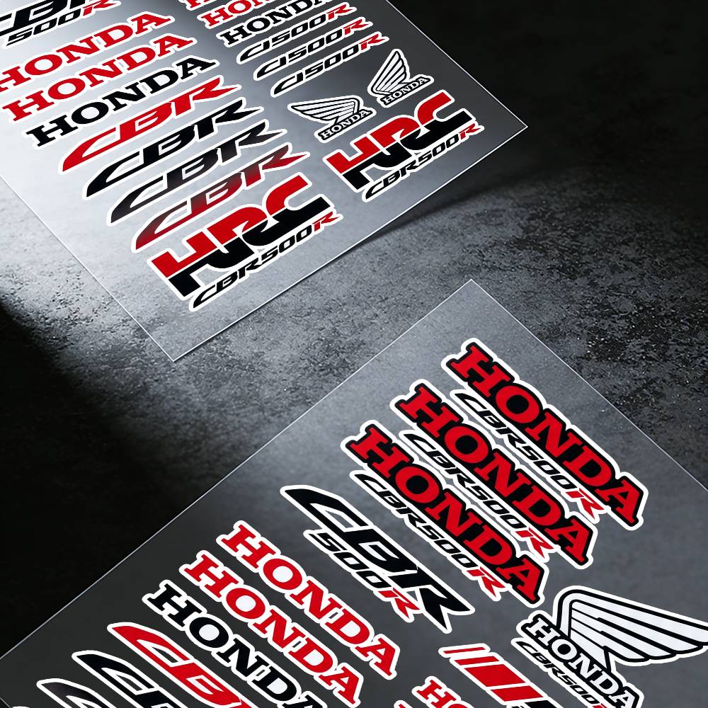 FOR HONDA CBR500R Waterproof Reflective Motorbike Stickers Easy Peel Removable Decals for Motorcycle Car