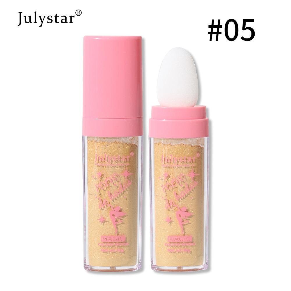 Fairy highlight pat powder body brightening highlight powder natural three-dimensional grooming blush makeup supply