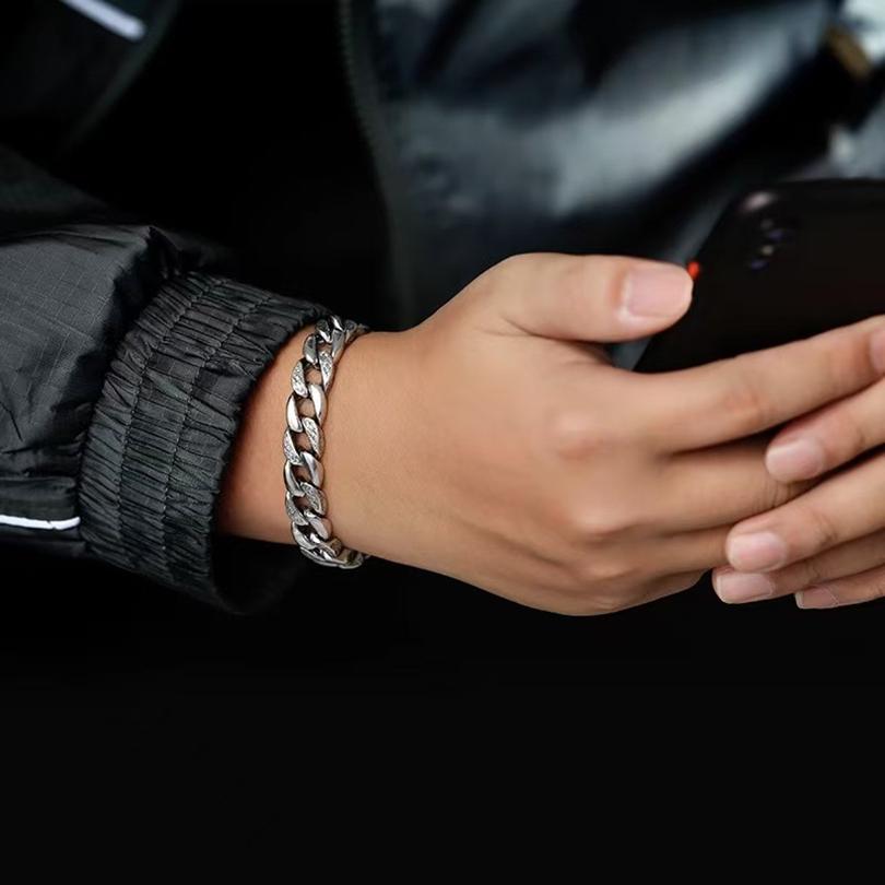 NEUE 925 Sterling Silber Armbänder Vintage Seitenkette für Männer Frauen Exquisites Studenten Freundin Schmuck Zubehör Hochzeitsgeschenk