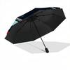 1pc Turn On Vinyl Music Automatic Open/Close, 8-Rib Durable Frame, Compact Folding, Elegant Man/Women's Travel015