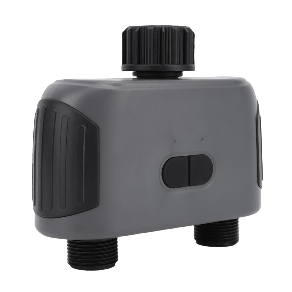 WiFi Irrigation Timer 2 Outlets Adjustable Watering Smart Water Valve Controller with Gateway