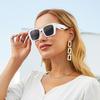 JYL TS Women's New Trendy Chain - Square Necklace-Style Sunglasses 21061