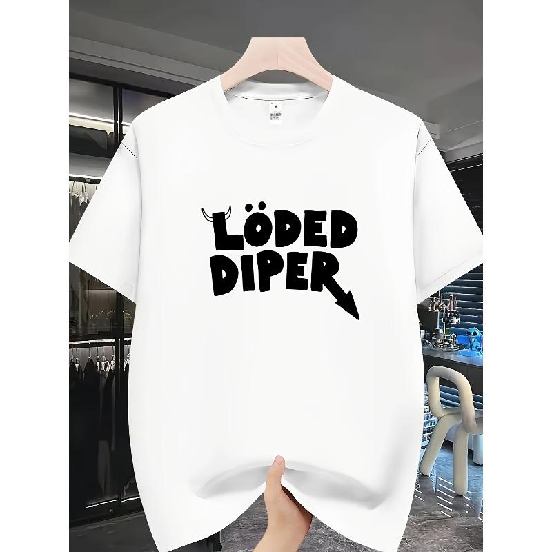 

European sizes [Summer Sports T-Shirt] Trendy Casual Outdoor Short-Sleeve T-Shirt - Round-Neck, Breathable Fabric 4XL білий