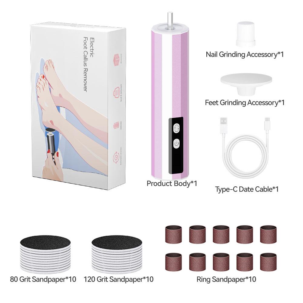 Electric Grinder Foot Pedicure Skin Grinding, Cocoon Removal and Polishing Nail Art Machine Multi-speed Speed Regulation Household Use