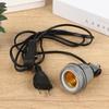 New E27 Crawling Pet Heating Lamp Holder Power Cord Control Switch Piglet Chicken Brooder Heating Spiral Light Socket