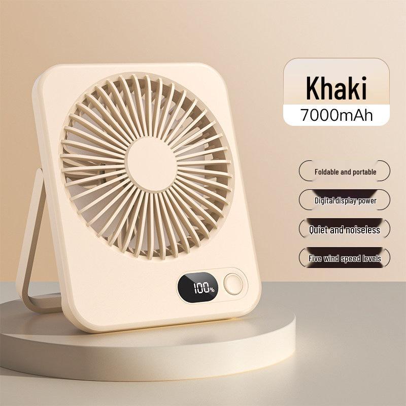 Ultra Quiet USB Rechargeable Mini Desk Fan for Office, Dorm, or Bedroom