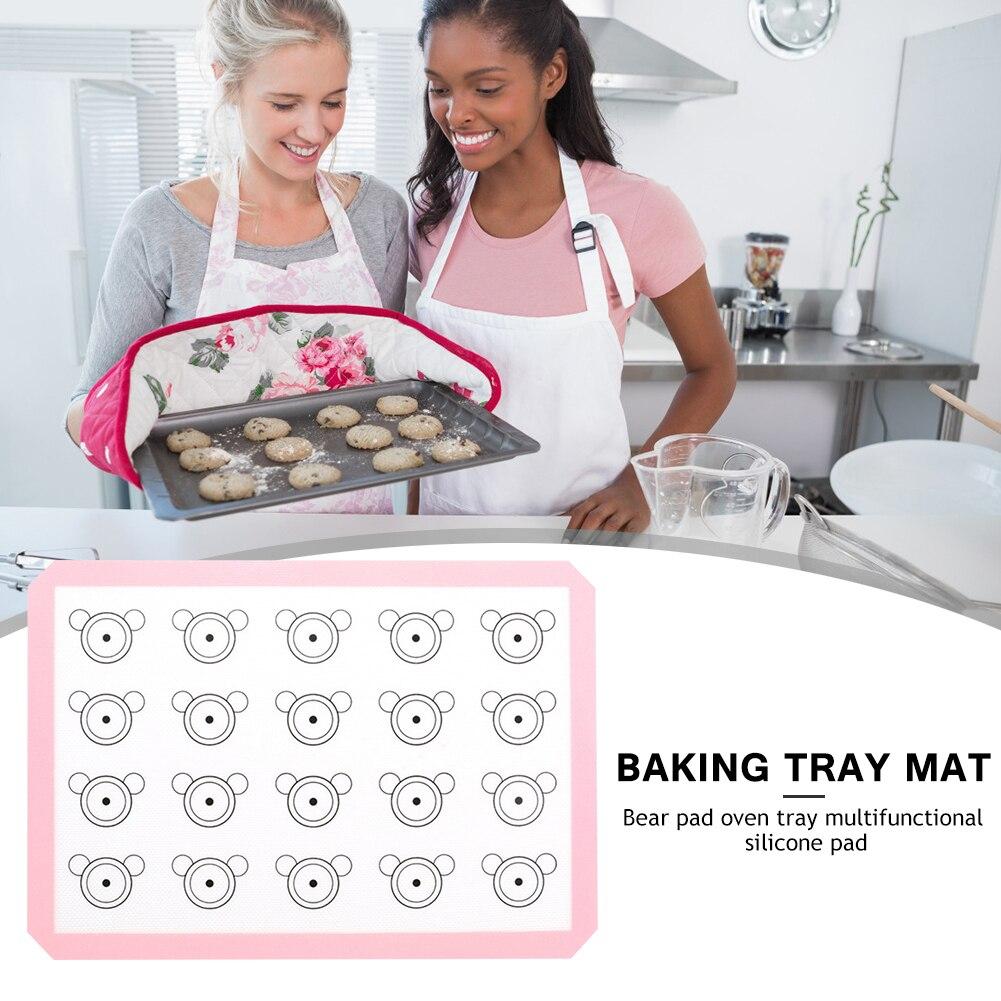 42*29.5cm Tappetino da Forno in Silicone Macaron Tappetino per Biscotti Tappetino per Arrotolare la Pasta Foglio da Forno Pasticceria Pasta per Pizza Antiaderente Maker Gadget da Cucina